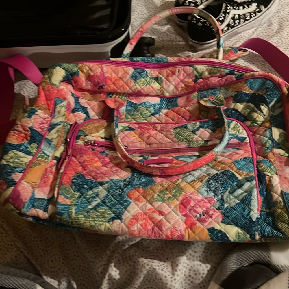 Vera Bradley travel bag with suit case slot